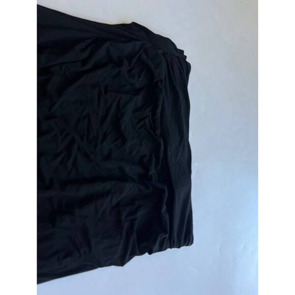 MM. Lafleur Black Ruched Stretch Skirt Womens Size XL Career Office - Picture 10 of 11